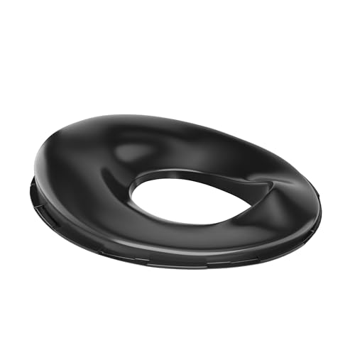 TECHHARK® Baby Potty Training Toilet Seat for Boys And Girls Kids, Non-Slip with Splash Guard, Fits Round & Oval Toilets, Free Includes Storage Hook (BLACK SEAT) - Image 2