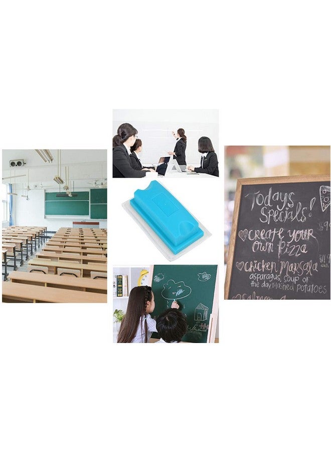 BXT Blackboard Whiteboard Eraser For Wet-Erase Marker,Dustless Chalk, Water Absorbing Fabric Pad Chalkboard Eraser Replaceable(Wet Eraser) - Image 3