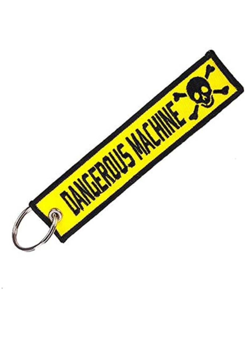 بيعتكلها سلسلة مفاتيح مطرزة للسيارات والدراجات النارية، سلسلة مفاتيح Chaveiro، هدايا للأصدقاء، سلسلة مفاتيح أنيقة وعصرية (Dang Machine) - Image 1