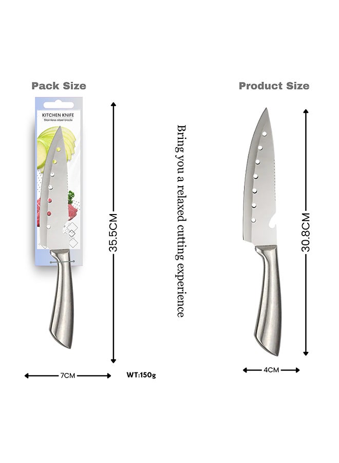 Feelings Stainless Steel Knife Heavy-Duty Meat & Vegetable Chopper with Ergonomic Handle Size 17 cm (KQ0804) - Image 2