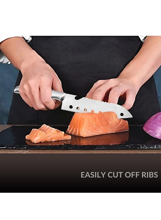 Feelings Stainless Steel Knife Heavy-Duty Meat & Vegetable Chopper with Ergonomic Handle Size 17 cm (KQ0804) - Image 4