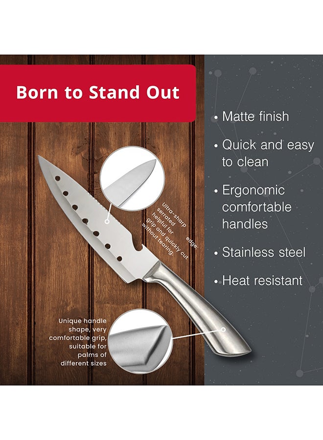 Feelings Stainless Steel Knife Heavy-Duty Meat & Vegetable Chopper with Ergonomic Handle Size 17 cm (KQ0804) - Image 3