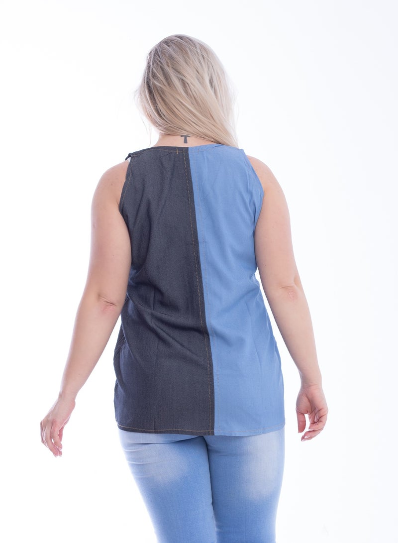 BEBO Jeans Cut With A Drawstring Blouse - Image 3