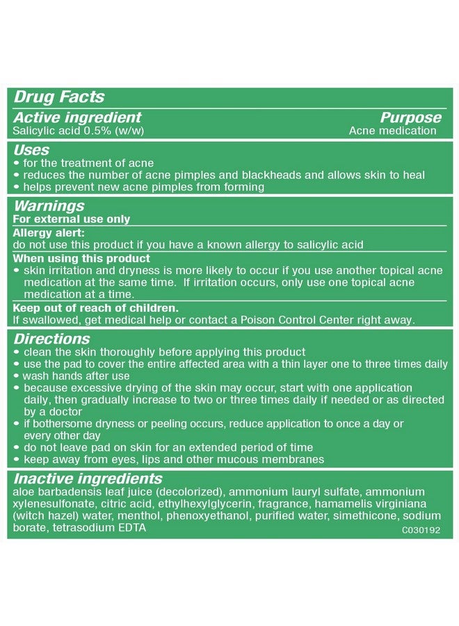 Stridex Stri-Dex Daily Care Sensitive With Aloe Pads 90 Each (Pack of 5) - Image 3