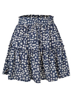 Navy Blue/White Floral