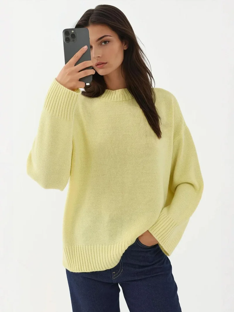 HICCUP Crew Neck Cozy Sweater