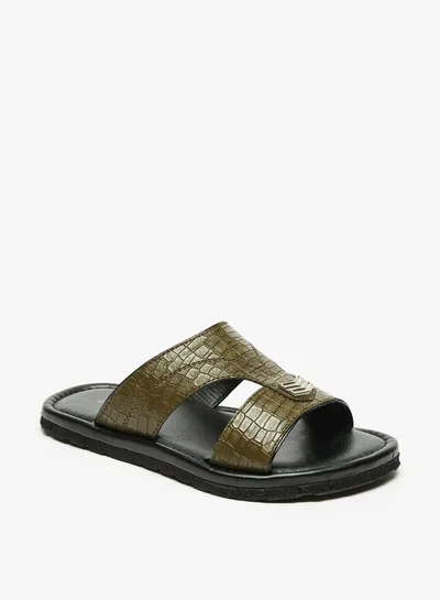 shoexpress Textured Slip On Arabic Sandals
