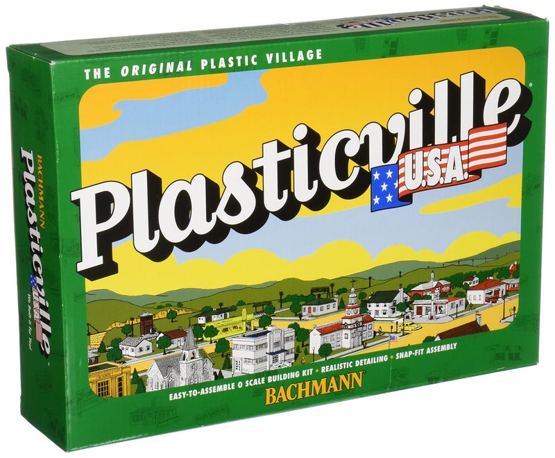 Bachmann Trains - PLASTICVILLE U.S.A. BUILDINGS – CLASSIC KITS - UNION STATION - O Scale , Green - Image 5