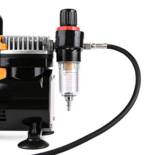 MEEDEN Airbrush Compressor Kit - 1/5 HP Quite Air Compressor for Model Painting with 6 Feet Hose - Image 5