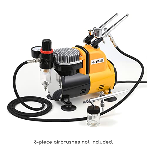 MEEDEN Airbrush Compressor Kit - 1/5 HP Quite Air Compressor for Model Painting with 6 Feet Hose - Image 3