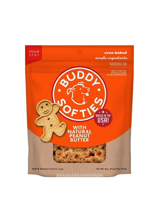 Buddy Biscuits 8 oz. Bag of Softies Soft & Chewy Dog Treats, Made with Peanut Butter - Image 1
