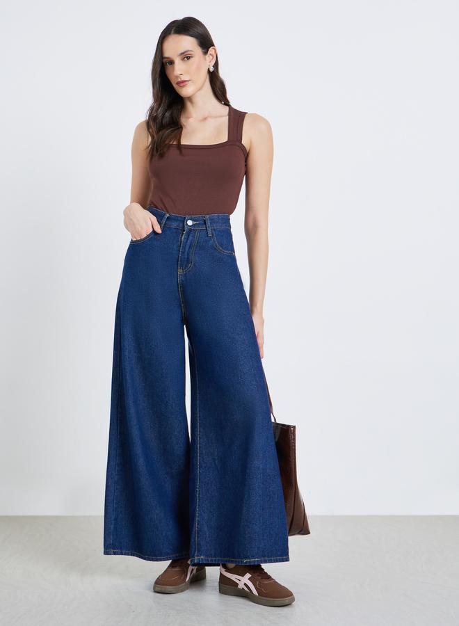 Styli Women Brown Sleeveless Square Neck Bodysuit - Image 2