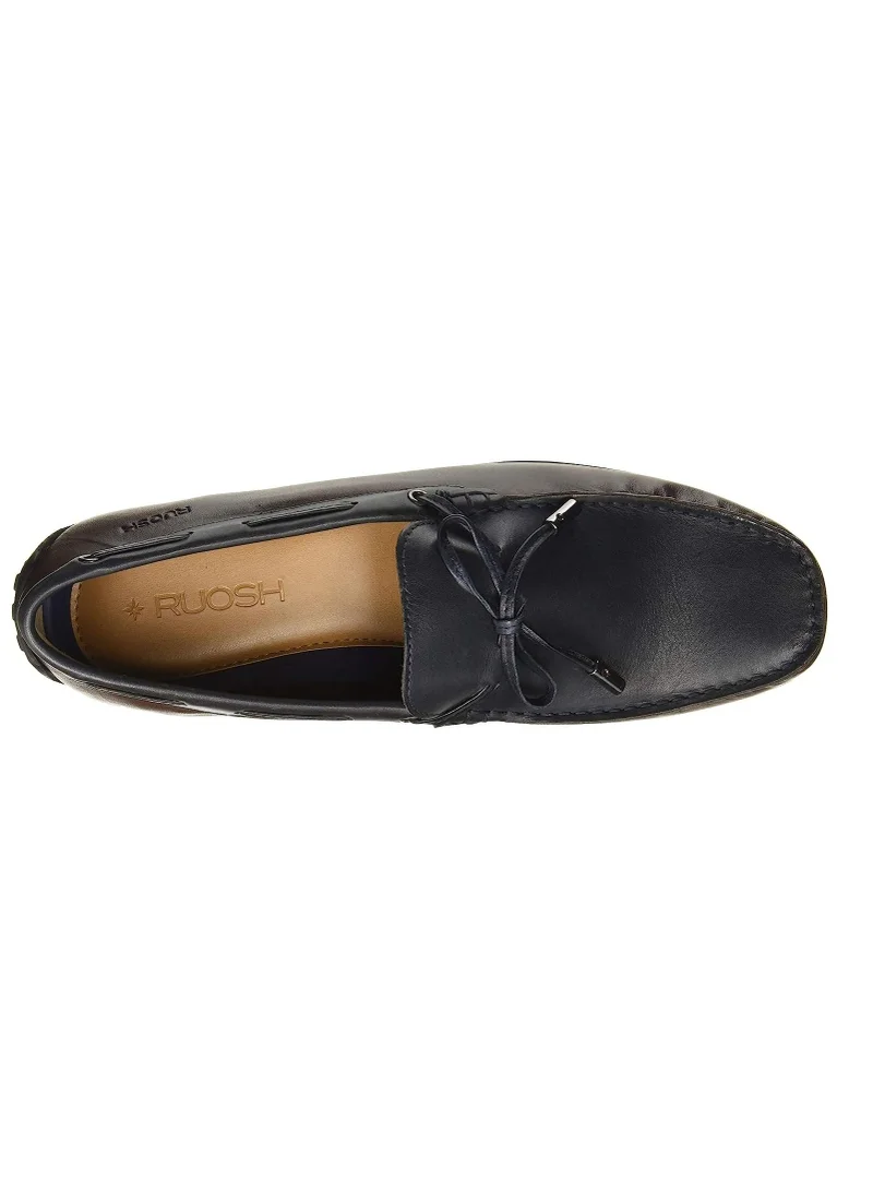 RUOSH Mens Clark Classic Loafer Slip On Driving Comfort Leather Work Office Formal Party Casual Wear Italian Design Anti Skid Padded Insole Fashion Premium Shoes