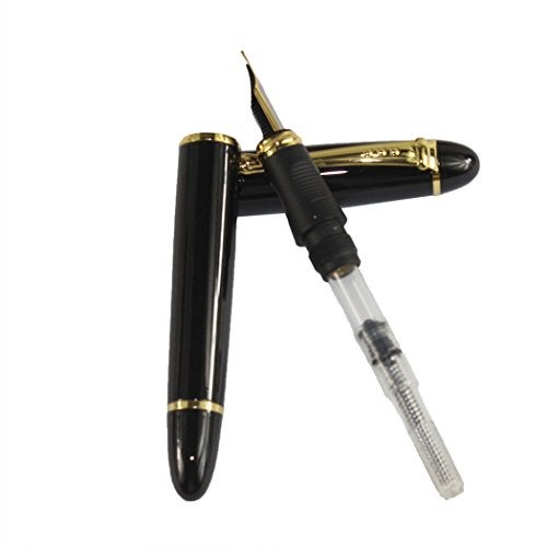 Gullor Jinhao 450 Normal nib Fountain Pen Black with 5 color Ink Cartridges - Image 4