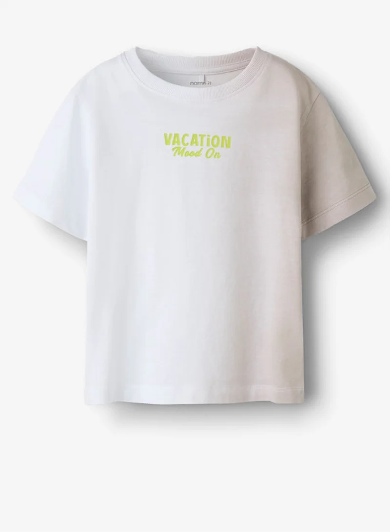 Name It Chateau Gray Kids Crew Neck T-Shirt for Men | Best Price UAE