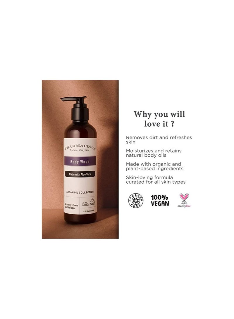 Kimirica Pharmacopia Argan Oil and Aloe Vera Organic Body Wash 250 ml - Image 5