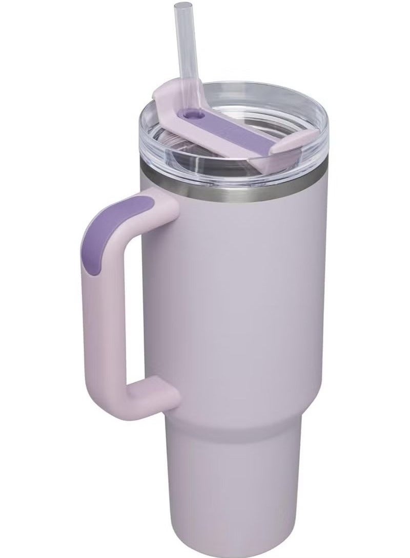 Stanley Stanley Quencher H2.0 Flow State  Orchid Stainless Steel Vacuum Insulated Tumbler with Lid and Straw for Water, Iced Tea or Coffee, Smoothie and More, 40 oz  - Image 2