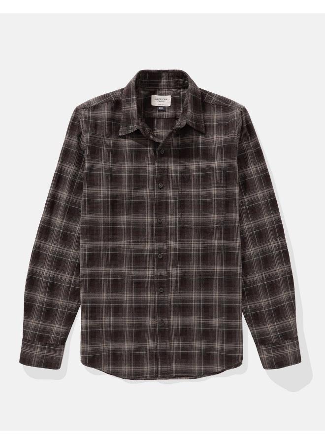 American Eagle AE Plaid Slim Fit Everyday Button-Up Shirt  - Image 3