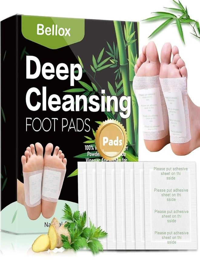 BELLOX ENTERPRISE Bellox Deep Cleansing Foot Pads for Detox & Relaxation | Natural Ginger & Bamboo Vinegar Patches for Toxin Removal, Pain Relief, Better Sleep & Circulation for Men & Women (PACK of 3 (30 Pads)) - Image 1