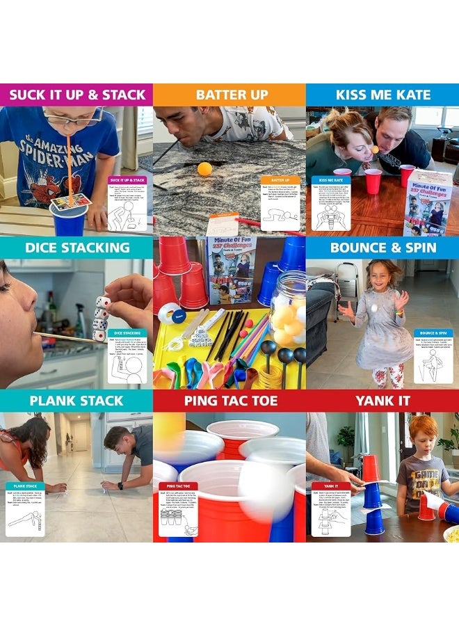 Funwares Minute of Fun Game  237 Minute to Win It Games for Kids Adults Teens and Families Game Night Gift for Home Birthdays or Travel is Included 212 Players - Image 4