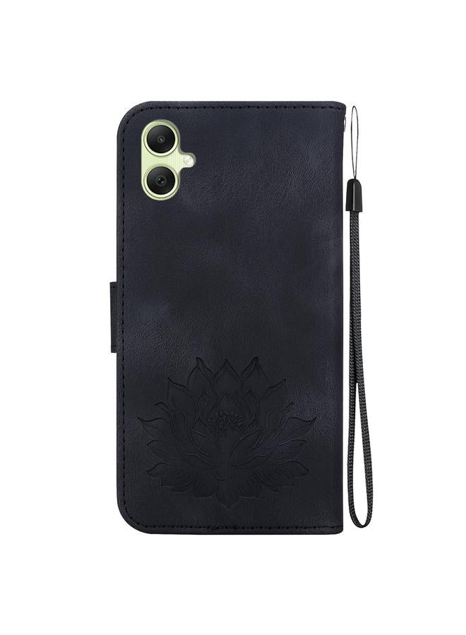 erorex Case For Samsung Galaxy A05 Lotus Embossed Leather Phone Case  - Image 3