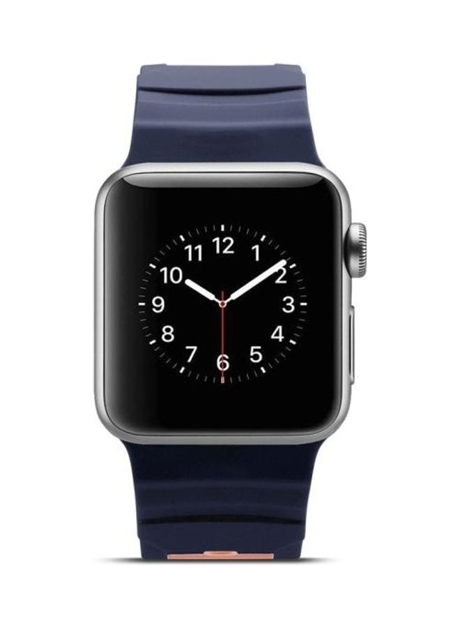 NIBEMINENT Ethnic Replacement Watchband for Apple Watch Series 1/2/3 38mm Pink/Blue - Image 2