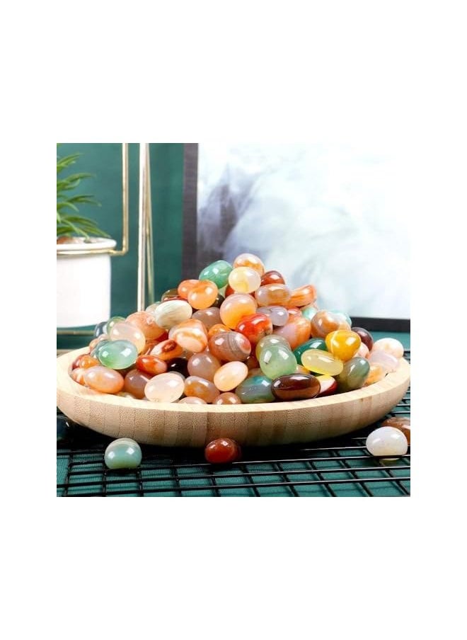 The Bros Decorative Polished Rocks, 0.5 lb Colorful Pebbles, 0.8-1.5 cm Natural Mixed Color River Rocks for Plants, Fish Tank Rocks, Garden Rocks, Vase Fillers, Outdoor Decorative Stones and Landscaping Rocks  - Image 5