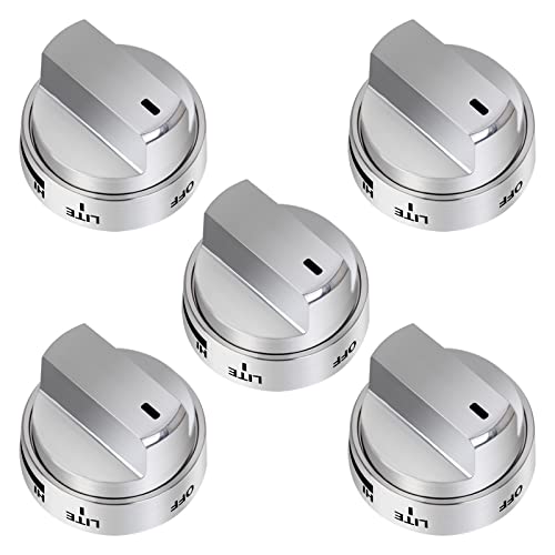 TURNEGOO AEZ73453509 Stove Knobs Burner Control Knobs Replacement Compatible with LG Gas Stove/Oven/Range Knobs, Replace for AEZ72909008,AP5669773,PS7321756 (5 Packs) - Image 1