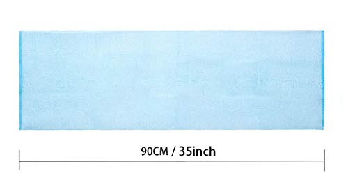 ARCH&M 3 Pack Exfoliating Towel for Body, 35-Inch Korean & Japanese Style Washcloth for Shower, Deep Clean & Smooth Skin, Nylon Back Scrubber, More Hygienic Than Loofah (Orange Purple Navy-Blue) - Image 5