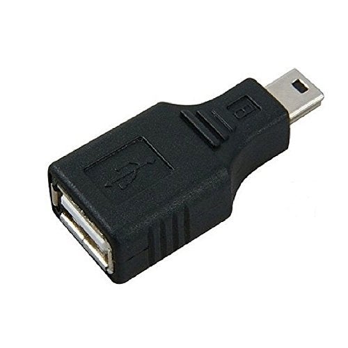 Cuziss 2 Pack USB 2.0 Type A to Mini USB 5-Pin Type B Female/Male Adapter - Black - Image 4