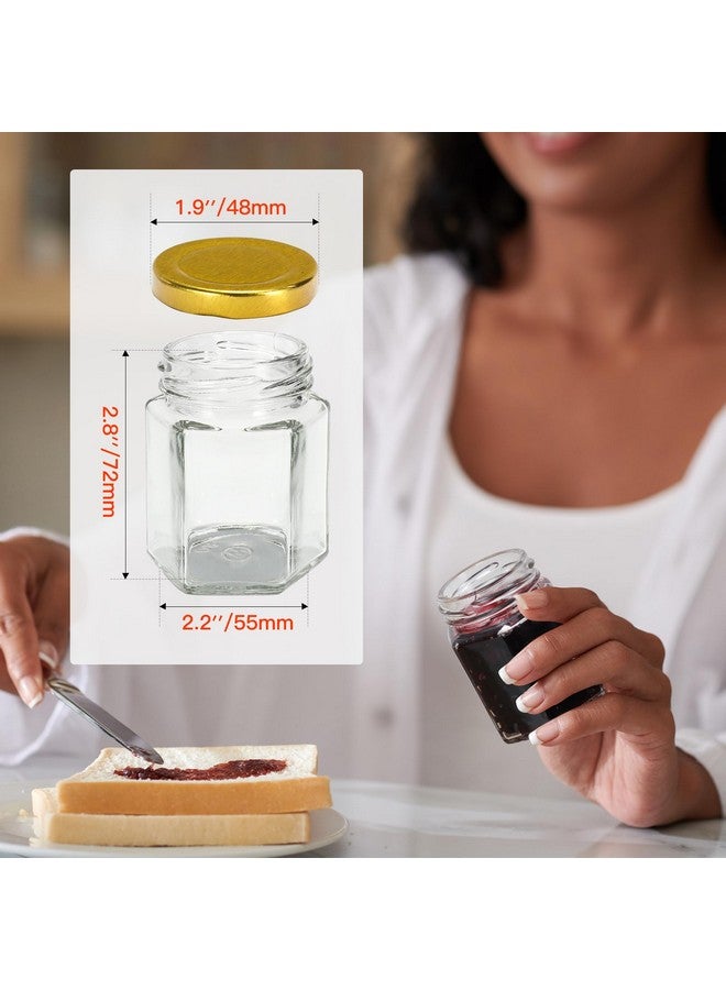 AuroTrends 3oz Mini Honey Jars with Dipper 30Pack, Empty Glass Jars for Baby Shower Favors/Wedding Favors for Guests Bulk-Mini Jars with Wooden Dippers (3oz-30Pack) - Image 3