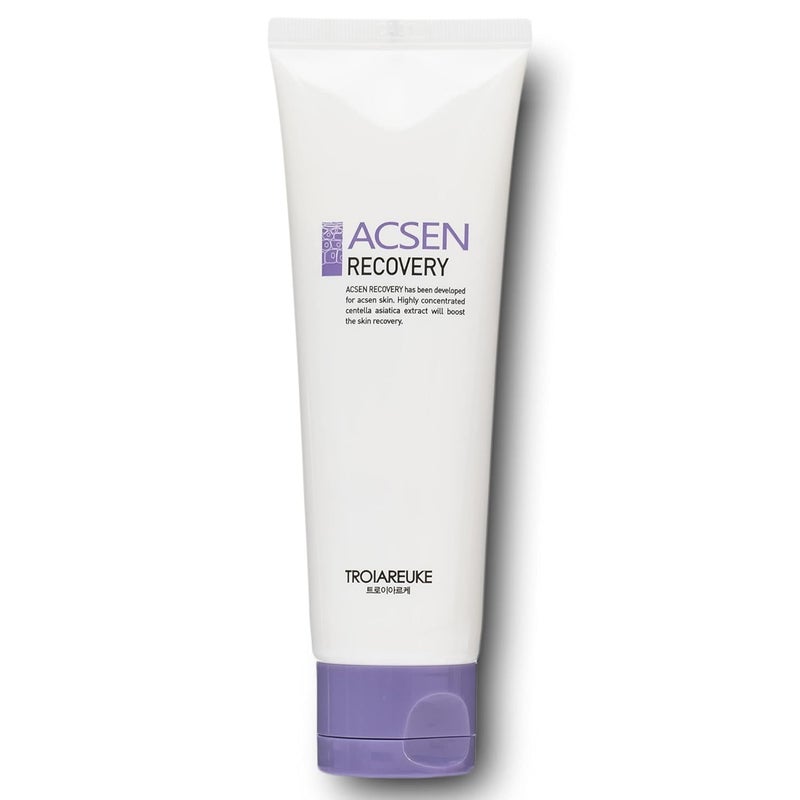 TROIAREUKE ACSEN Recovery Cream  Hydrating Soothing Facial Moisturizer Centella Asiatica Olive Oil Squalane Sensitive Dry Dehydrated Skin Reduces Signs of Acne Scars