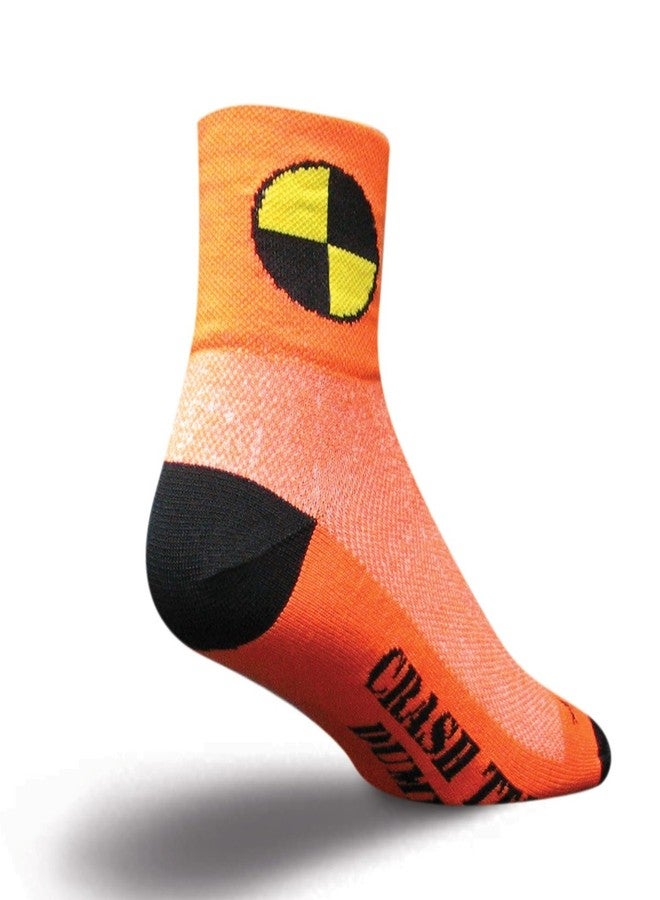 SockGuy Men's Crash Test Dummy Socks, Orange, Large/X-Large - Image 3