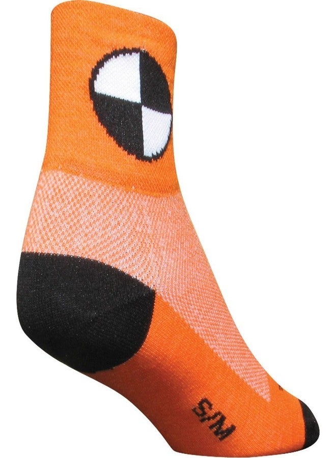 SockGuy Men's Crash Test Dummy Socks, Orange, Large/X-Large - Image 2