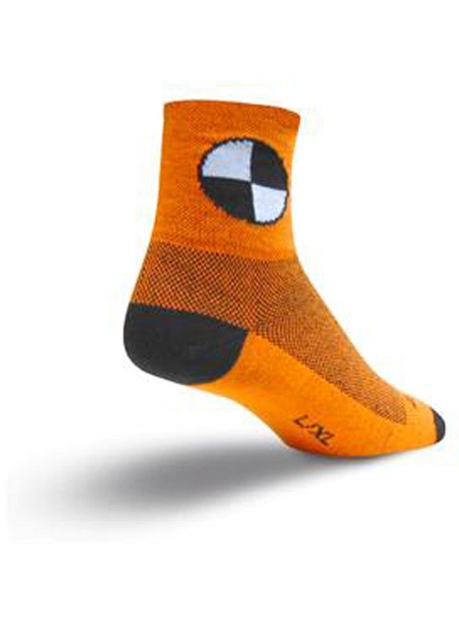 SockGuy Men's Crash Test Dummy Socks, Orange, Large/X-Large - Image 5