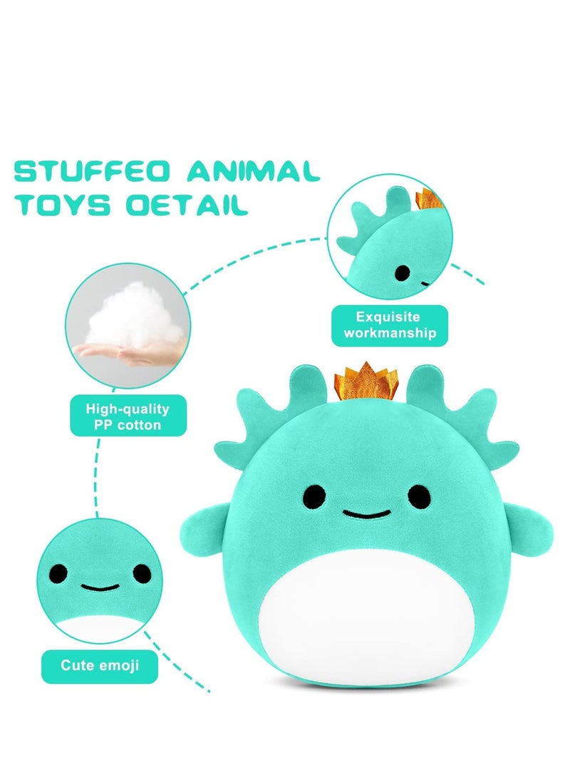 SYOSI Axolotl Stuffed Animal Plush Doll 20CM Soft Plush Pillow Collectable Plush Pillows for Kids Birthdays Blue - Image 5