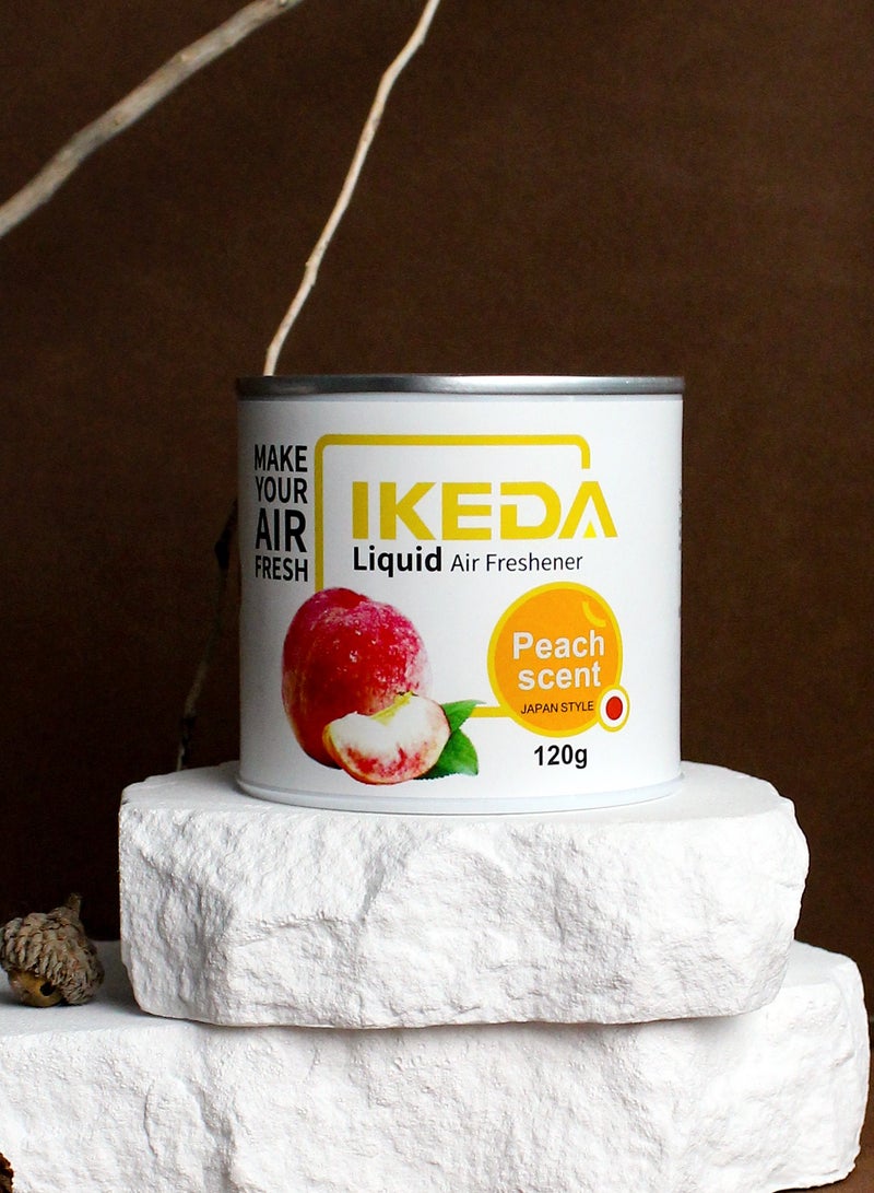 IKEDA Car Air Fresheners | Liquid Air Fresheners with Peach Smell | Strong Perfume Air Freshener Car | Long Fragrance Car Accessories | Car Scents Air Fresheners for Home Office Van by Ikeda - Image 1