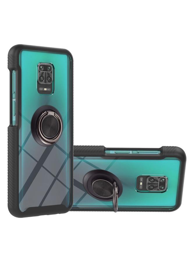 erorex Case For Xiaomi Redmi Note 9S / Redmi Note 9 Pro / Redmi Note 9 Pro Max Starry Sky Solid Color Series Shockproof PC + TPU Protective Case with Ring Holder & Magnetic Function - Image 1