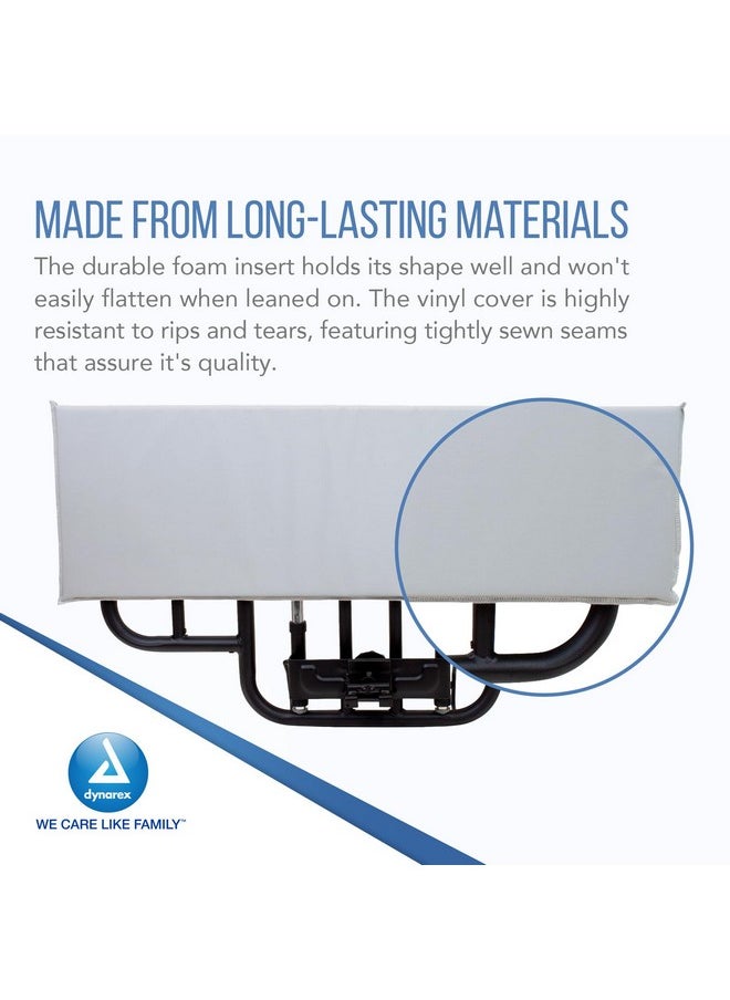 Dynarex Dynarex Half Bed Rail Bumper - 35” Padded Bed Rail Guard - Soft Foam Bed Railing Cushion, Hook & Loop Closures - Water Resistant & Skin-Safe Vinyl Cover - 1 Bed Rail Bumper  - Image 2