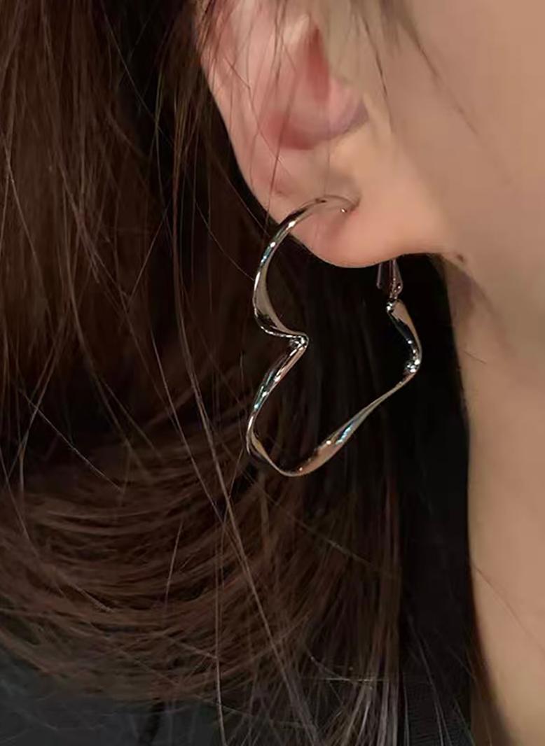 كاجول نمط القلب مجوهرات فضي - Image 4