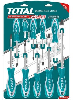 TOTAL Total 10 PCS Screwdriver Set – Durable CR-V Hand Tools with New Design Handle for Versatile Home & Professional Use  - Image 2