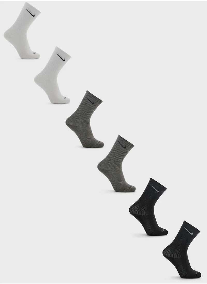 Nike 6 Pack Everyday Cushion Crew Socks