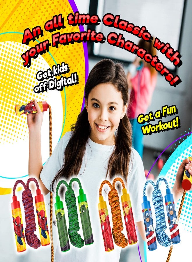 Ja-Ru Marvel Avengers Jump Rope for Kids (3 Pack Assorted) Superhero Skipping Rope for Children Outdoor Fun Activity Games Stuffers Recreation Toy for Boys Outdoor games 6815-BCD-3 - Image 5
