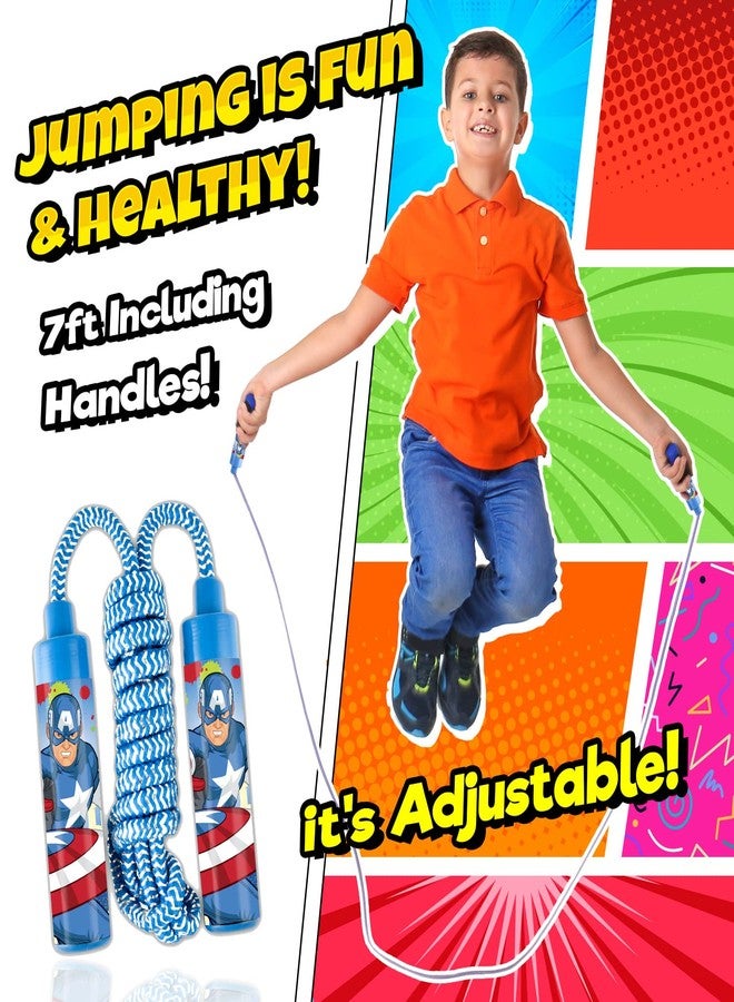 Ja-Ru Marvel Avengers Jump Rope for Kids (3 Pack Assorted) Superhero Skipping Rope for Children Outdoor Fun Activity Games Stuffers Recreation Toy for Boys Outdoor games 6815-BCD-3 - Image 4
