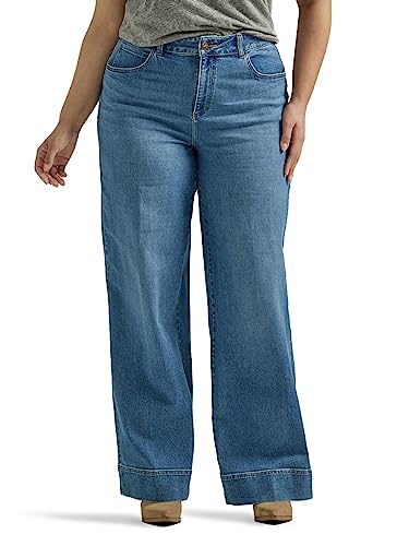 Lee Womens Legendary High Rise Trouser Jeans, Elevated Retro, 10 US - Image 1