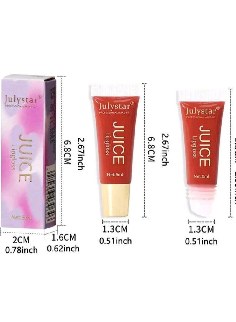 JUICE Julystar Long-wearing Liquid Lipstick, Non-stick Cup Moisturizing Matte Lip Gloss Lip Cream  - Image 2