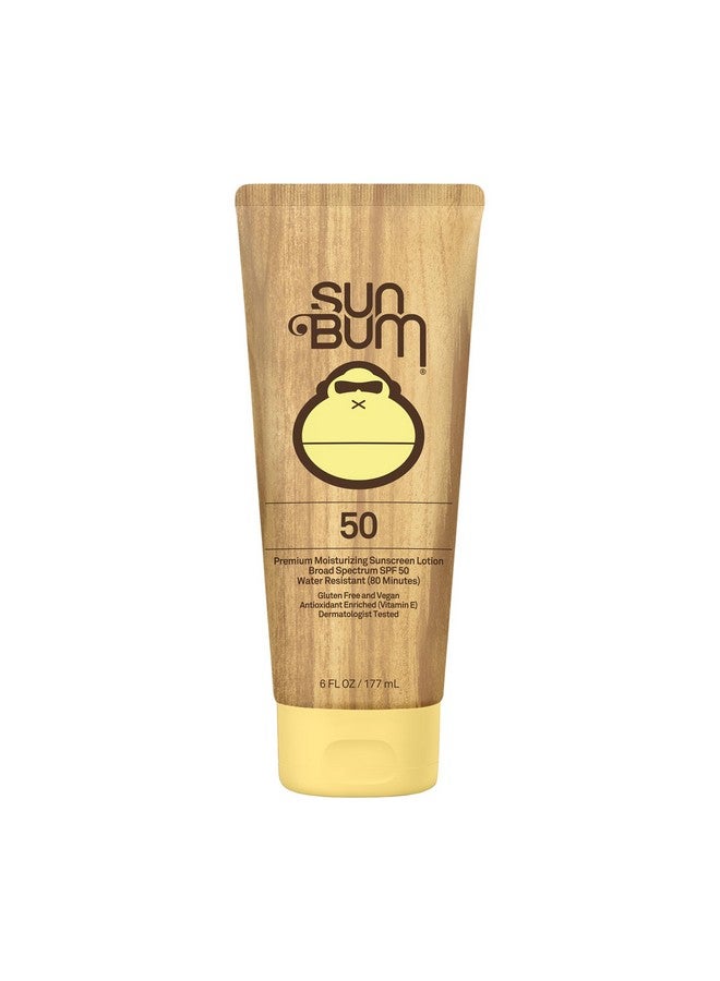 Sun Bum Original Moisturizing Sunscreen SPF 50 Lotion|Reef Friendly Broad Spectrum UVA/UVB Protection|Water Resistant & Non-Greasy Protection,Hypoallergenic,Paraben Free,Gluten Free|SPF 50 6ozTube - Image 1