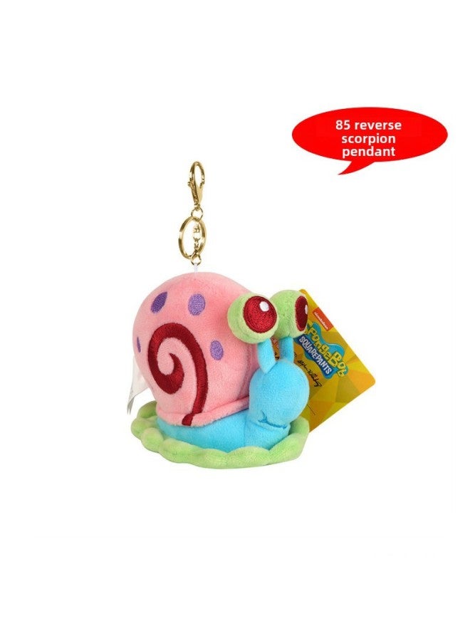 Spongebob Squarepants Plushie Toy Patty Star Crab Boss Doll Fabric Doll Pillow Children's Toy-Color:8.5cm Small Worm Pendant (weighing About 0.05kg)-Height:See Color Description - Image 1