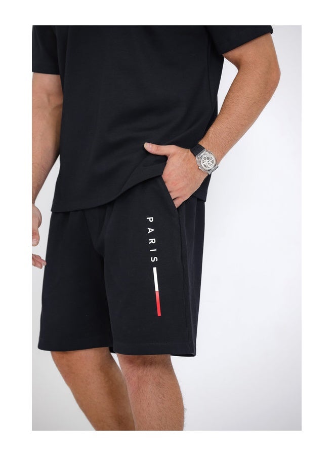 WHITE RABBIT Printed Black Cotton Men Pajama  - Image 5