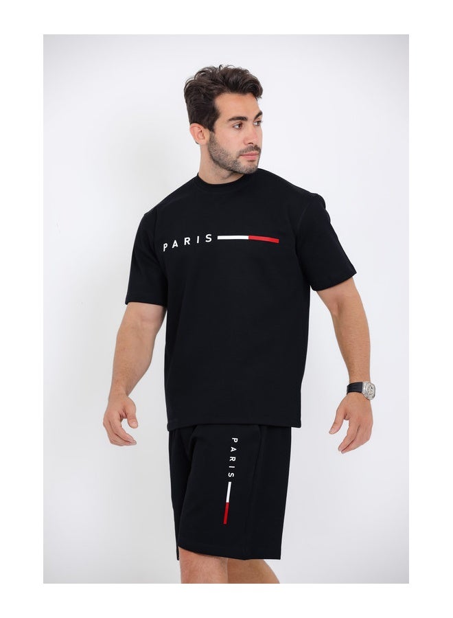 WHITE RABBIT Printed Black Cotton Men Pajama  - Image 2